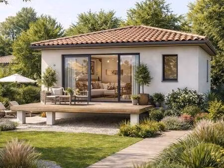 terrain avec maison neuve à vendre