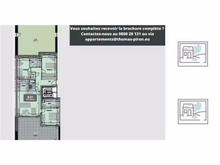 appartement à vendre avec terrasse et 3 chambres   gembloux (vbd79966)