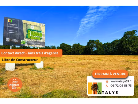 vente terrain 310 m² javené (35133)