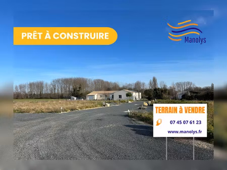 vente terrain 354 m² le thou (17290)