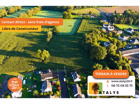 vente terrain 414 m² tinténiac (35190)
