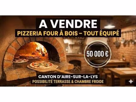 local commercial spécialisé en pizzas au feu de bois