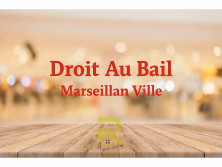 vente commerce 45 m² marseillan (34340)