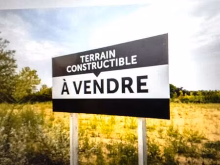 terrain constructible à vendre