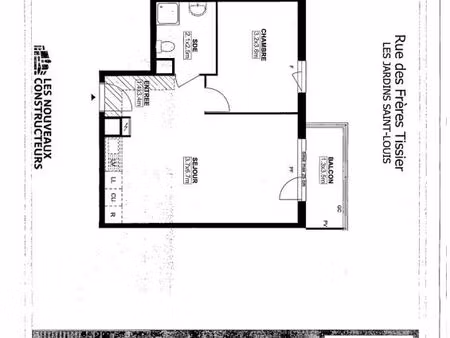 appartement 2 pièces 45 m²