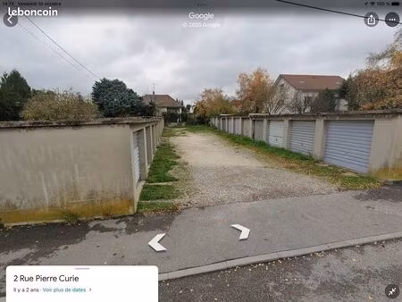 loue garage quartier l’oiselet bourgoin jallieu