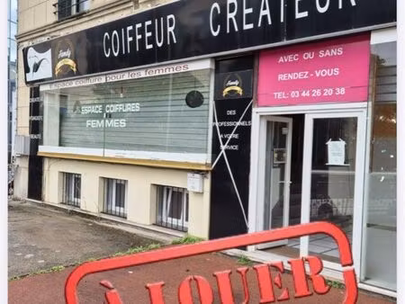 local commercial plein centre-ville creil