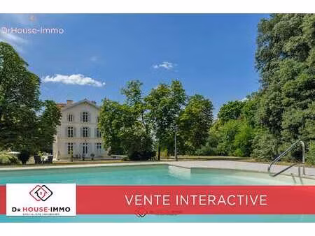 vente maison piscine à saint-jean-d'angély (17400) : à vendre piscine / 341m² saint-jean-d