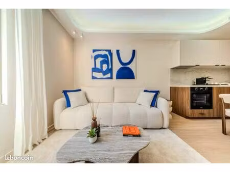 triangle d’or deauville - studio meublé et équipé + parking  résidence standing