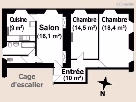 a louer beau f3 au pays basque intérieur