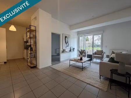 appartement rdc + terrasses + jardin + parking