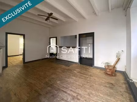 coup de coeur pour ce t3 de caractère en centre-bourg – loué  avec jardin et garage