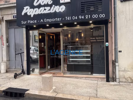 hyères centre ville droit au bail de pizzeria sans aucuns tr