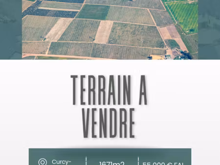 vente terrain 1 671 m²