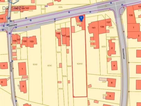 projectgrond met potentieel voor open of 2 halfopen bebouwingen topligging aan station lie