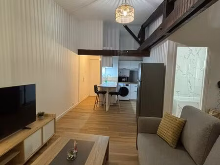 t2 meublé refait à neuf – centre-ville saint-brieuc – lumineux