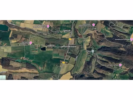 vente terrain à batir 1468 m² à moncorneil-grazan (32260)  39 000 €