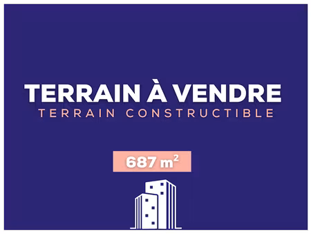 vente terrain 687 m² à bize-minervois (11120)  73 000 €