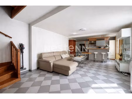 nestenn igny - duplex 70 m² bièvres centre-ville - séjour 30 m² - terrasse - cave - petite