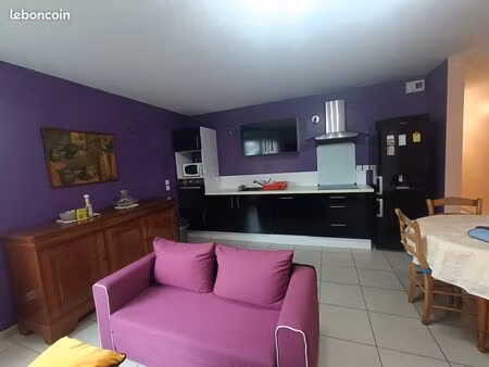 location appartement t2 meublé + cave+ garage