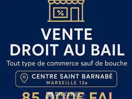 vente locaux professionnels 3 pièces 65 m² à marseille 12ème (13012)  85 000 €