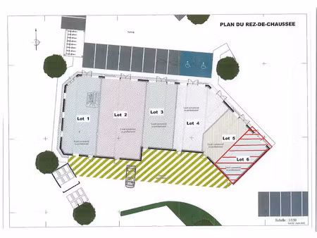 location locaux professionnels 56.1 m² à saint-junien (87200)  729 €