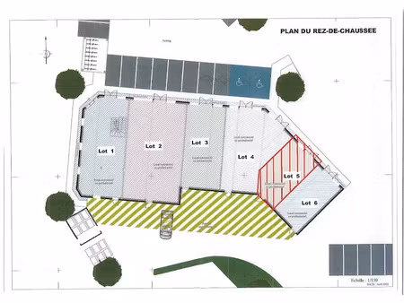 location locaux professionnels 56 m² à saint-junien (87200)  728 €