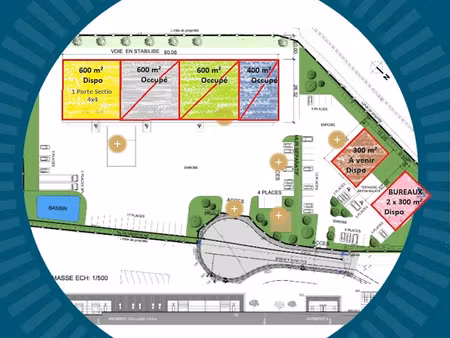 location locaux professionnels 300 m² à limoges (87000)  3 700 €