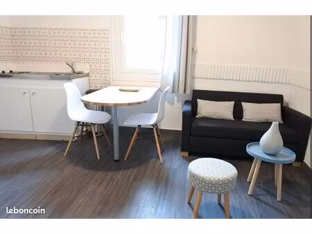 t2 meublé & équipé 26m2 / proche médiathèque / rue arago / centre ville sète