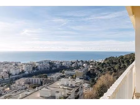 nice collines 2/3p 79m² vue mer terrasse piscine garage cave