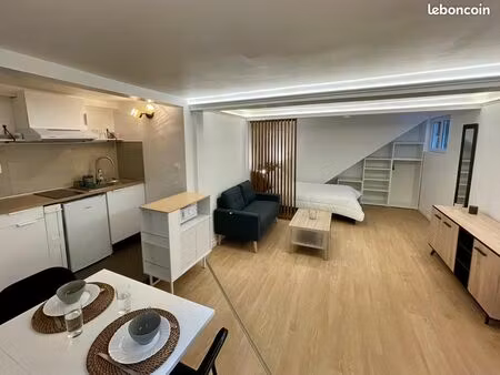 ◊ studio meublé 31 m² rénové – rdc avec entrée indépendante – proche rer