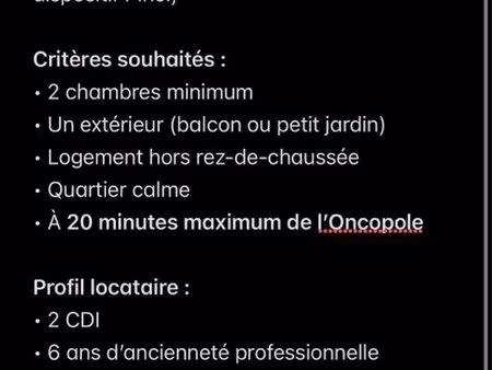 recherche t3 – budget max 950