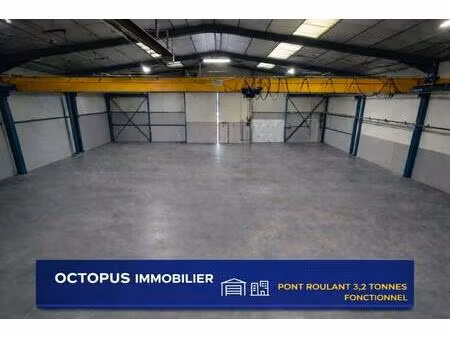 atelier de 625 m² équipé d'un pont roulant disponible à la location sur la zone de thibaud