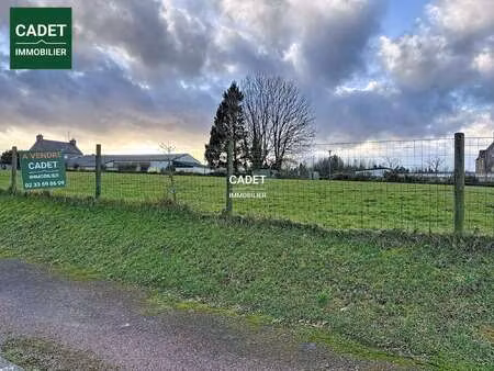 vente terrain à bourguenolles (50800) : à vendre / 1110m² bourguenolles