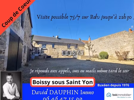 vente ferme 6 pièces 139 m² à boissy-sous-saint-yon (91790)  442 000 €