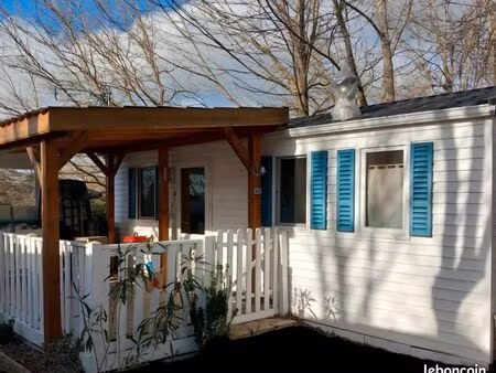 mobil-home 5/6 pers – lac de saint-ferréol – terrasse – entièrement équipé – 14 500