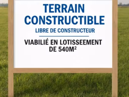 vente terrain 540 m² à saint-siffret (30700)  68 000 €