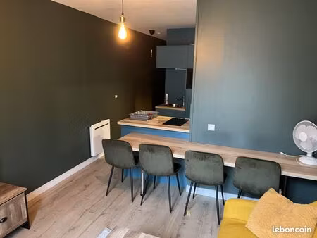 charmant t2 meublé tout équipé - centre ville