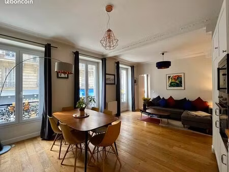 appartement meublé 3 pièces (2 chambres) – 55 m² – paris 9e – south pigalle / rue d’amster