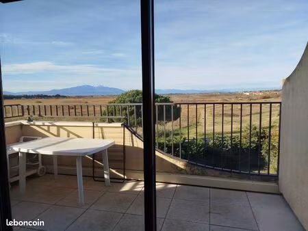 particulier studio meublé à l'année - clim parking gardien - canet plage