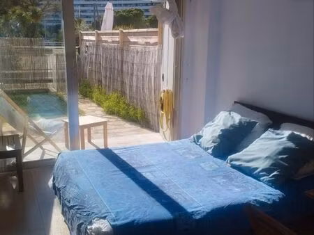 studio rez de jardin marina baie des anges