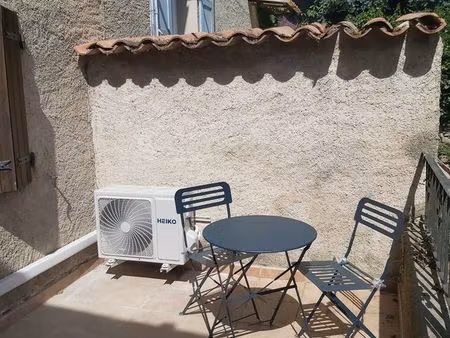 studio meublé rénové avec grande terrasse