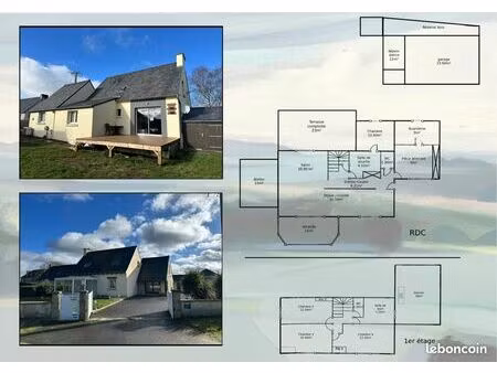 maison individuelle 111m²  4 chambres  avec dépendances