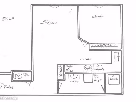 t1 epinal proche gare 49m² libre