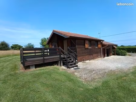 terrain avec chalet et etang
