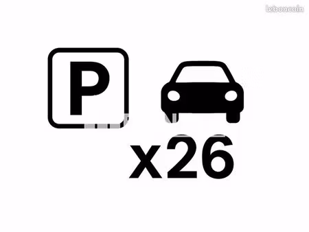 26 places de parking extérieures