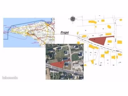 terrain à vendre – 1195 m² – plouhinec