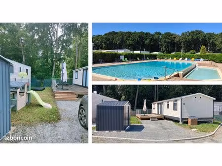 mobilhome récent de standing – dinard – domaine du bois d’amour – terrain privatif – 48 m²