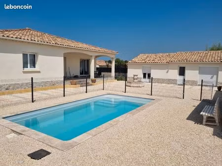 villa + appartement + piscine