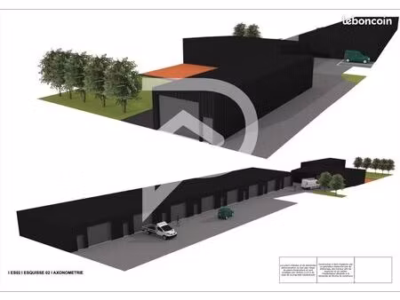 local industriel 1 100 m²